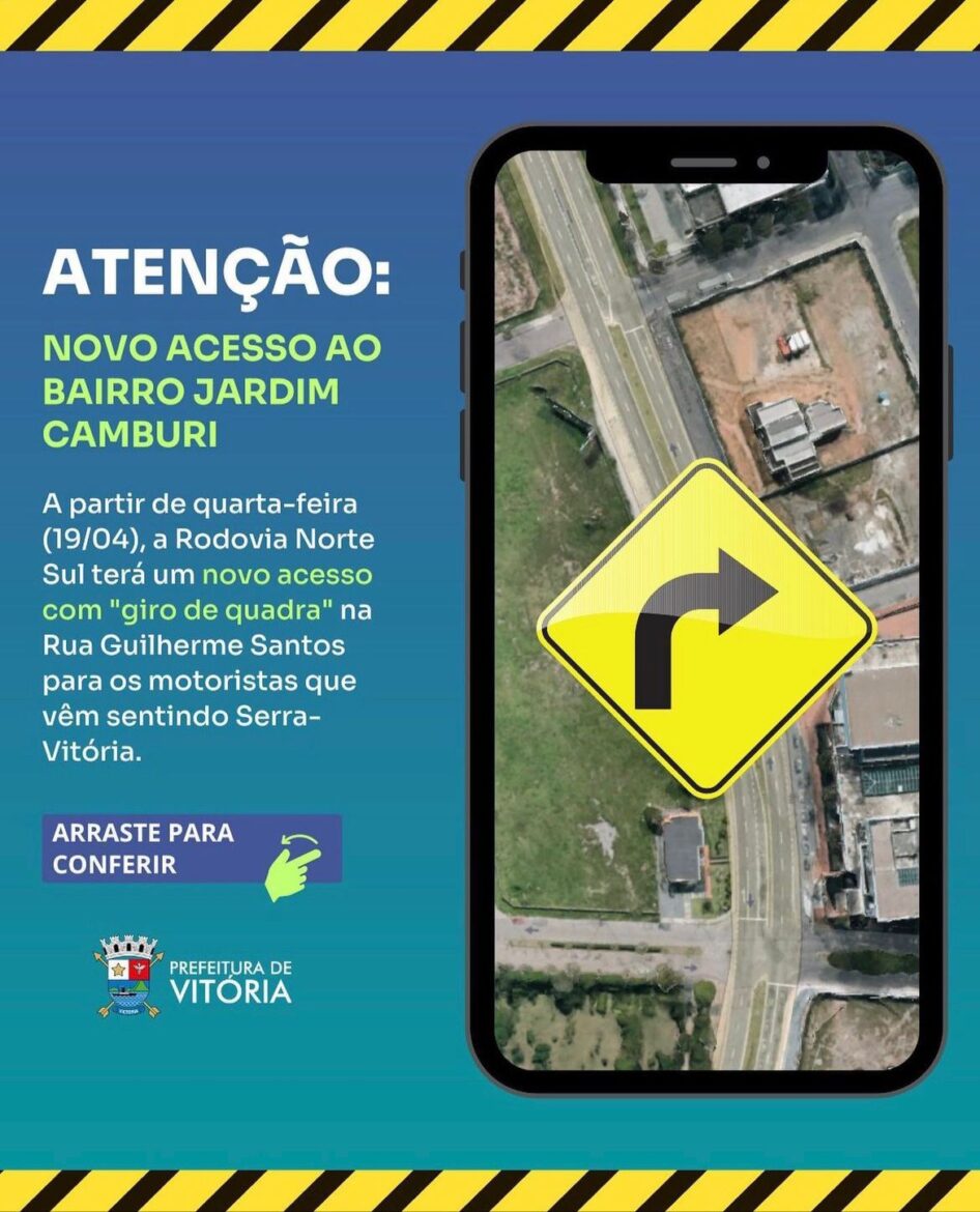 Jardim Camburi ganhará novo acesso pela avenida Norte Sul