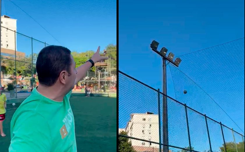 Quadra da Praça Nilze Mendes em Jardim Camburi ganha redes de proteção, proporcionando mais segurança e diversão para as crianças